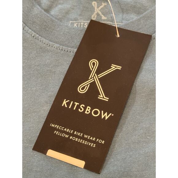 NWT Medium Kitsbow T Shirt Blue Ridge Logo Made In USA Blue Short Sleeve - Picture 3 of 11